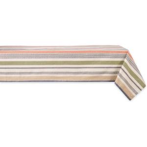 image:imageDII Warm Stripe Tablecloth Collection Indoor or Outdoor Use Tablecloth 60x84104 x 60 Rectangular