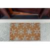 image:imageDII Christmas Welcome Mat Outdoor Natural Coir Doormat amp Porch Dcor 17x29 Silver Snowflake Glitter