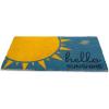 image:imageDII Natural Coir Doormat Decorative Hello Mat 17x29 Aloe ThereHello Sunshine  Blue