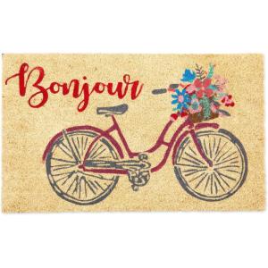 image:imageDII Natural Coir Doormat Decorative Hello Mat 17x29 Aloe ThereBonjour