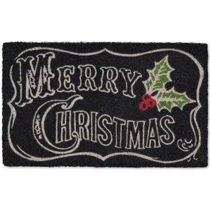 image:imageDII Outdoor Christmas Door Mat Collection Decorative Holiday Doormat Front Porch Dcor 17x29 Merry Chalkboard