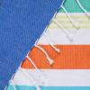image:imageDII 100 Cotton Turkish Fouta Towel Highly Absorbent Soft and Compact Great for Beach Travel and Home 39x78 Thin Stripes TaupeBeach Stripe Blue