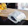 image:imageDII 100 Cotton Turkish Fouta Towel Highly Absorbent Soft and Compact Great for Beach Travel and Home 39x78 Thin Stripes TaupeThin Stripes Navy