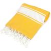 image:imageDII 100 Cotton Turkish Fouta Towel Highly Absorbent Soft and Compact Great for Beach Travel and Home 39x78 Thin Stripes TaupeTri Stripe Yellow