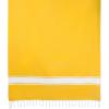 image:imageDII 100 Cotton Turkish Fouta Towel Highly Absorbent Soft and Compact Great for Beach Travel and Home 39x78 Thin Stripes TaupeTri Stripe Yellow