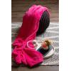 image:imageDII Bright Fuzzy Fleece Reversible Throw Blanket 50x60 Sea Breeze Blue 2 PieceBright Pink