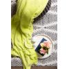 image:imageDII Bright Fuzzy Fleece Reversible Throw Blanket 50x60 Sea Breeze Blue 2 PieceLime Green