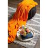 image:imageDII Bright Fuzzy Fleece Reversible Throw Blanket 50x60 Sea Breeze Blue 2 PieceOrange