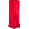 image:imageDII Bright Fuzzy Fleece Reversible Throw Blanket 50x60 Sea Breeze Blue 2 PieceRaspberry Red