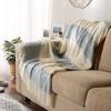 image:imageDII Coastal Acrylic Rugby Stripe Woven Throw 50x60 BlueBlue