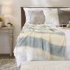 image:imageDII Coastal Acrylic Rugby Stripe Woven Throw 50x60 BlueBlue