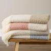 image:imageDII Coastal Acrylic Rugby Stripe Woven Throw 50x60 BlueBrown