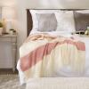 image:imageDII Coastal Acrylic Rugby Stripe Woven Throw 50x60 BlueRed