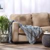 image:imageDII Diamond Throw Collection Fringed Woven Cotton Blanket 50x60 Denim BlueDenim Blue