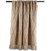 image:imageDII Diamond Throw Collection Fringed Woven Cotton Blanket 50x60 Denim BlueNatural Beige