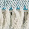 image:imageDII Four Square Cotton Woven Throw 50x60 with 3 Fringe TealWhiteTealWhite