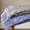 image:imageDII Gray Concentric Circles Throw with Fringe 50x60Gray