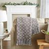image:imageDII Gray Concentric Circles Throw with Fringe 50x60Gray