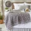 image:imageDII Gray Concentric Circles Throw with Fringe 50x60Gray