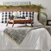 image:imageDII Gray Tone Diagonal Stripe Acrylic ThrowGray