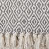 image:imageDII Rustic Farmhouse Double Diamond Woven Throw 50x60 Storm BlueGray