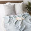 image:imageDII Rustic Farmhouse Double Diamond Woven Throw 50x60 Storm BlueStorm Blue