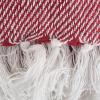 image:imageDII Rustic Farmhouse Thin Stripe Woven Throw 50x60 GrayBarn Red