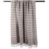 image:imageDII Rustic Farmhouse Thin Stripe Woven Throw 50x60 GrayStone
