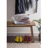 image:imageDII Rustic Farmhouse Thin Stripe Woven Throw 50x60 GrayStone