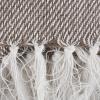 image:imageDII Rustic Farmhouse Thin Stripe Woven Throw 50x60 GrayStone