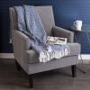 image:imageDII Rustic Farmhouse Throw Blanket with Decorative Tassels Use for Chair Couch Bed Picnic Camping Beach amp Just Staying Cozy at Home 50x60 Nautical BlueNautical Blue