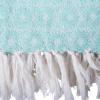 image:imageDII Rustic Farmhouse Throw Blanket with Decorative Tassels Use for Chair Couch Bed Picnic Camping Beach amp Just Staying Cozy at Home 50x60 Nautical BlueAqua
