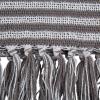 image:imageDII Square Woven Throw with Decorative Fringe 100 Cotton Stylish and Functional 50x60 GrayGray