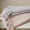image:imageDII Square Woven Throw with Decorative Fringe 100 Cotton Stylish and Functional 50x60 GrayGray