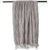 image:imageDII Textured Acryllic Woven Throw Farmhouse Fringe Blanket 50x60 GrayWhiteGrayWhite
