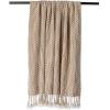 image:imageDII Textured Acryllic Woven Throw Farmhouse Fringe Blanket 50x60 GrayWhiteStoneWhite