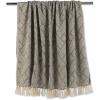 image:imageDII Transitional Basketweave Woven Throw 50x60 TealGray