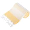 image:imageDII 100 Cotton Turkish Fouta Towel Highly Absorbent Soft and Compact Great for Beach Travel and Home 39x78 Thin Stripes TaupeStripe Fouta Yellow