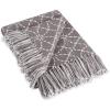 image:imageDII Gray Concentric Circles Throw with Fringe 50x60Gray