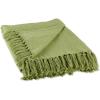 image:imageDII Solid Ribbed Collection Cotton Throw Blanket 50x60 Antique GreenAntique Green