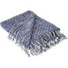 image:imageDII Textured Acryllic Woven Throw Farmhouse Fringe Blanket 50x60 GrayWhiteNavyWhite