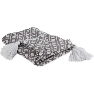 image:imageDII Black Diamond Lattice Throw 50x60Gray