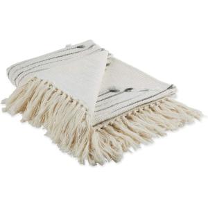 image:imageDII Multi Color Diamond Cut Throw 50x60 with 25 FringeBlack  Gray