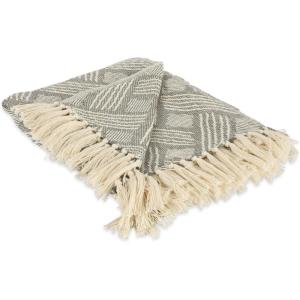image:imageDII Transitional Basketweave Woven Throw 50x60 TealGray