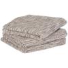 image:imageDII Recycled Cotton Kitchen Collection Absorbent Tonal Waffle Barn Red Dishtowel Set 20x30 3 PieceLeather Brown