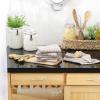image:imageDII Recycled Cotton Kitchen Collection Absorbent Tonal Waffle Barn Red Dishtowel Set 20x30 3 PieceLeather Brown