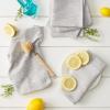 image:imageDII Recycled Cotton Kitchen Collection Absorbent Tonal Waffle Barn Red Dishtowel Set 20x30 3 PieceLight Gray