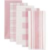 image:imageDII Everyday Basic Kitchen Collection Large Woven Cotton DishtowelTea Towel Set 18x28 Rose 5 Count