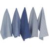 image:imageDII Ultra Absorbent Everyday Cotton Kitchen Towels Dishcloth Set Assorted Indigo 10 PieceAssorted Blue