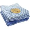 image:imageDII Ultra Absorbent Everyday Cotton Kitchen Towels Dishcloth Set Assorted Indigo 10 PieceAssorted Blue